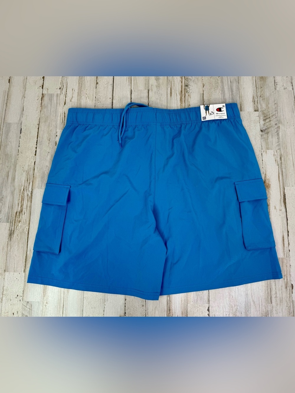 Champion Men's Performance Blue 2XL Woven Pockets 8" Inseam Cargo Short NWT - Picture 9 of 11